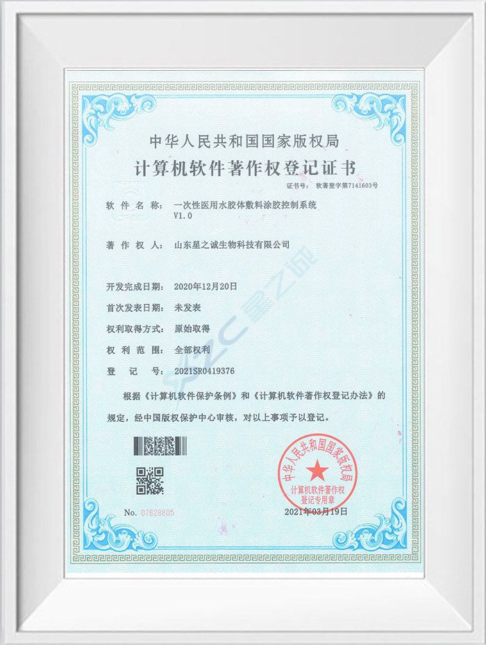 一次性医用水胶体敷料涂胶控制系统